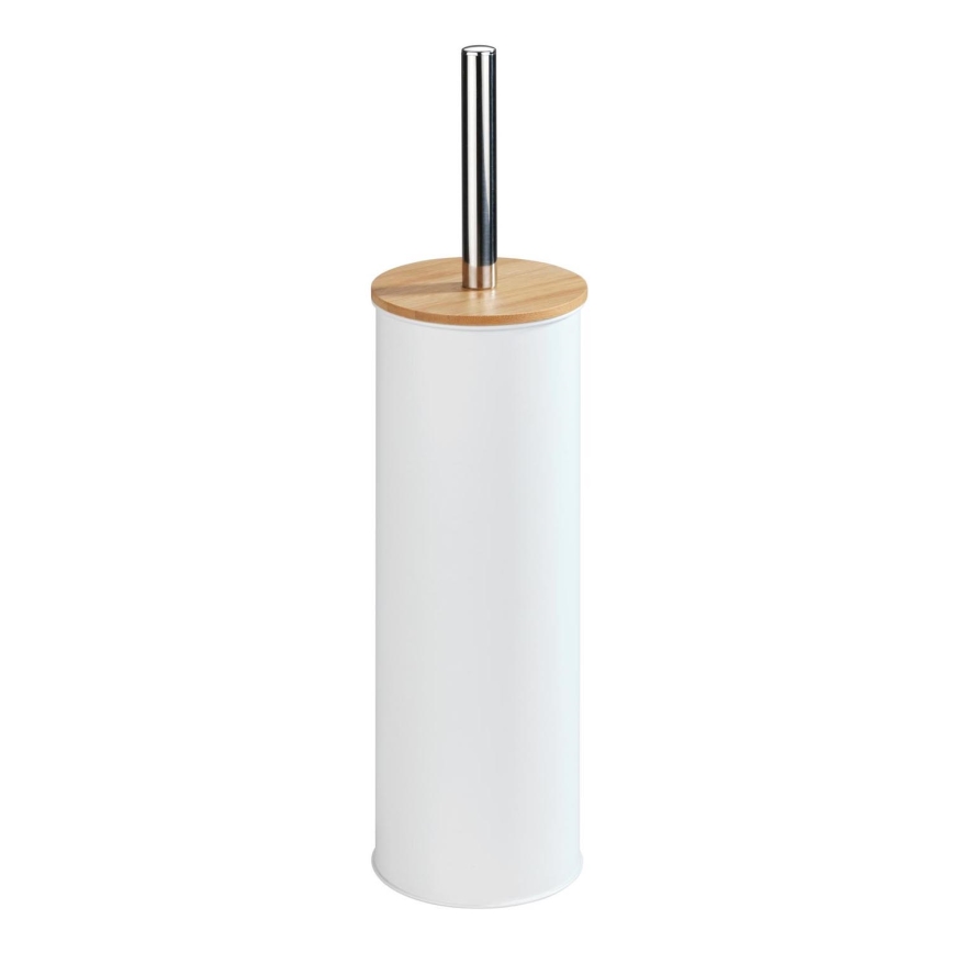 WENKO 24393100 - TORTONA Toilet brush 9,5x38,5 cm white/brown