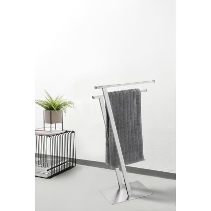 WENKO 24397100 - LIRIO Towel Rail 20 x 76.5 cm stainless steel, satin finish