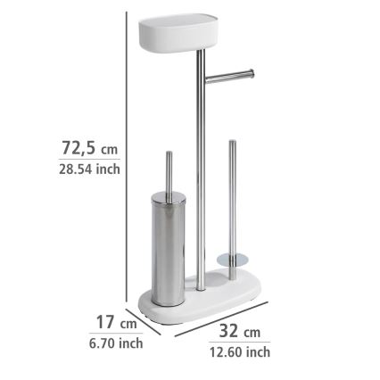 WENKO 24420100 - RIVAZZA toilet set 17x72,5 cm white