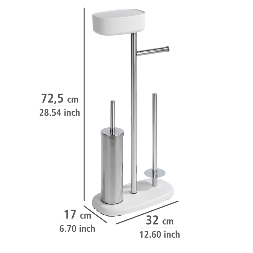 WENKO 24420100 - RIVAZZA toilet set 17x72,5 cm white