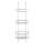 WENKO 24422100 - OLESI Shelf 22.5 x 70 cm stainless steel/silver