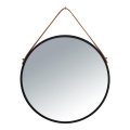 WENKO 24424100 - BORRONE Mirror 40 x 40 cm, Black/Silver