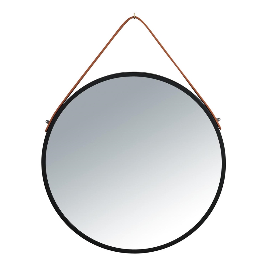 WENKO 24424100 - BORRONE Mirror 40 x 40 cm, Black/Silver