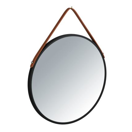 WENKO 24424100 - BORRONE Mirror 40 x 40 cm, Black/Silver