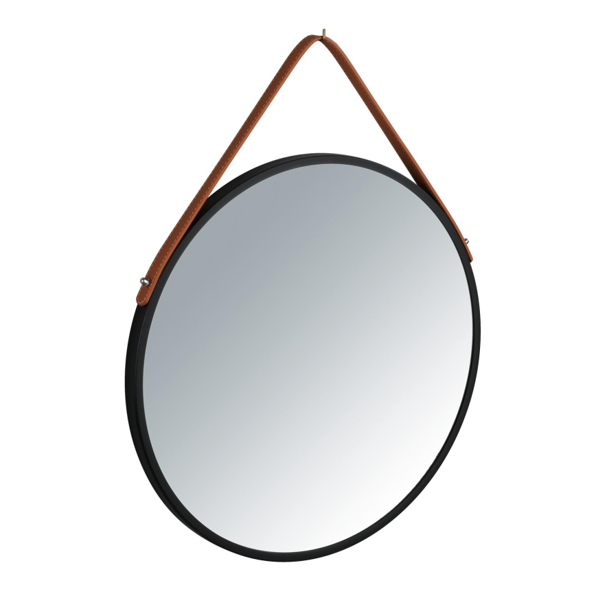 WENKO 24424100 - BORRONE Mirror 40 x 40 cm, Black/Silver