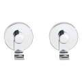 WENKO 24466100-Hook VACUUM-LOC 6x7 cm polished chrome
