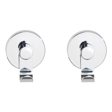 WENKO 24466100-Hook VACUUM-LOC 6x7 cm polished chrome