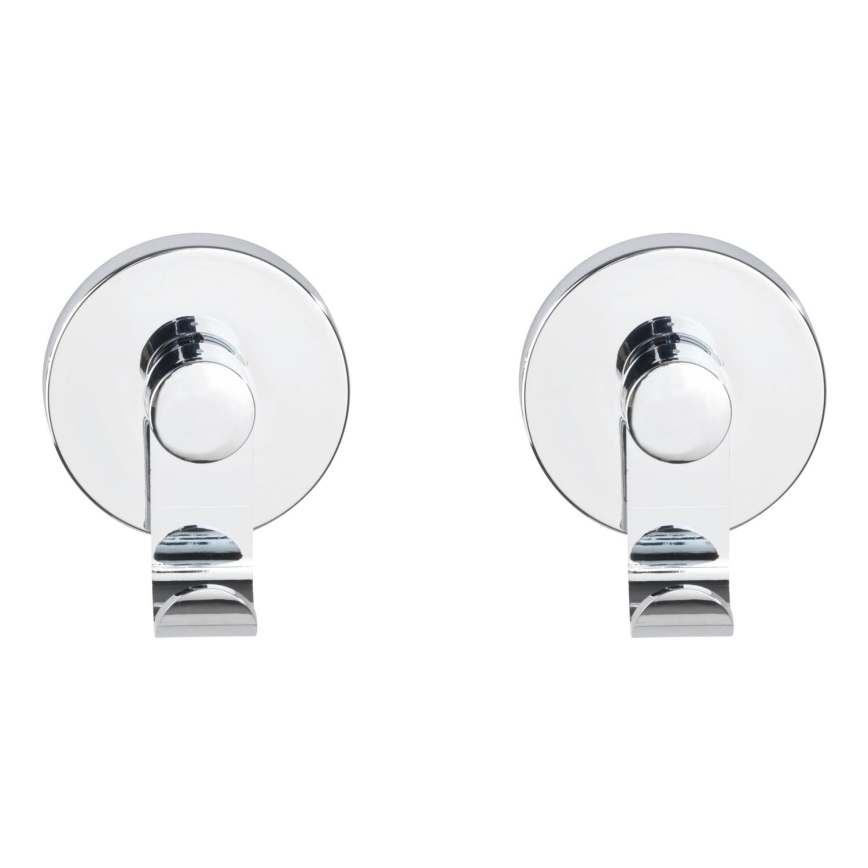 WENKO 24466100-Hook VACUUM-LOC 6x7 cm polished chrome