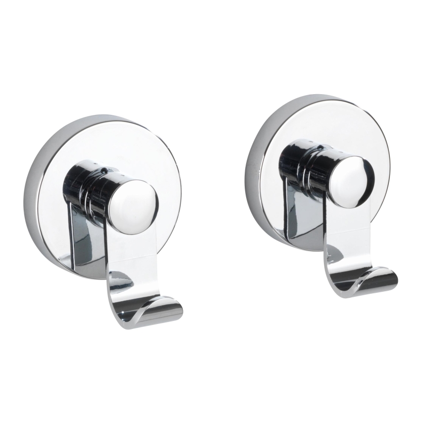 WENKO 24466100-Hook VACUUM-LOC 6x7 cm polished chrome