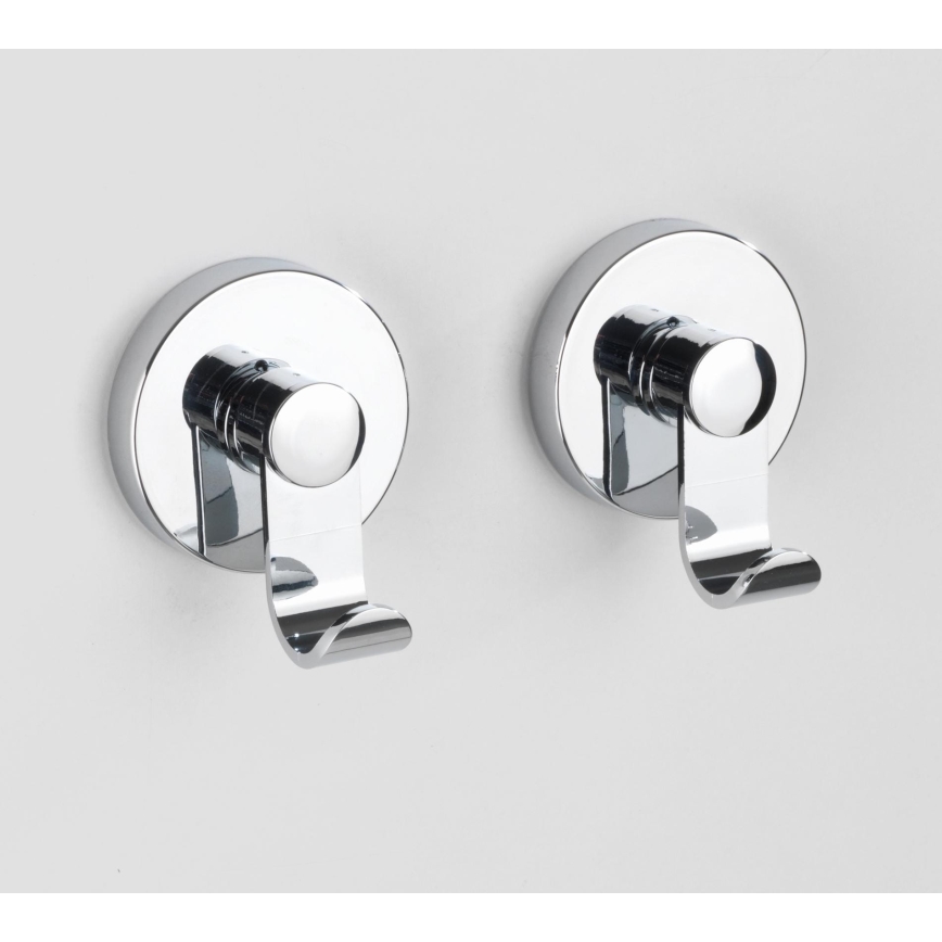 WENKO 24466100-Hook VACUUM-LOC 6x7 cm polished chrome