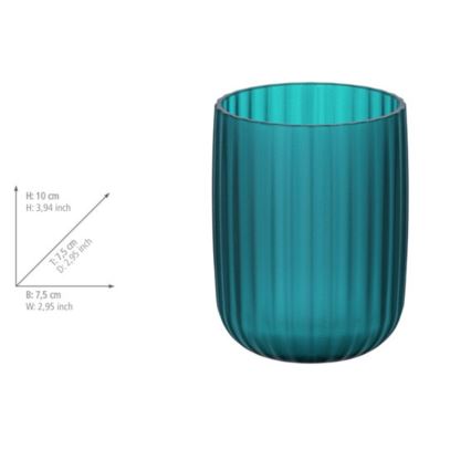 WENKO 24479100 - AGROPOLI Tumbler, 7.5 x 10 cm, turquoise