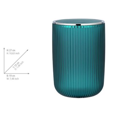 WENKO 24483100 - AGROPOLI Storage Basket 19 x 27 cm, Turquoise