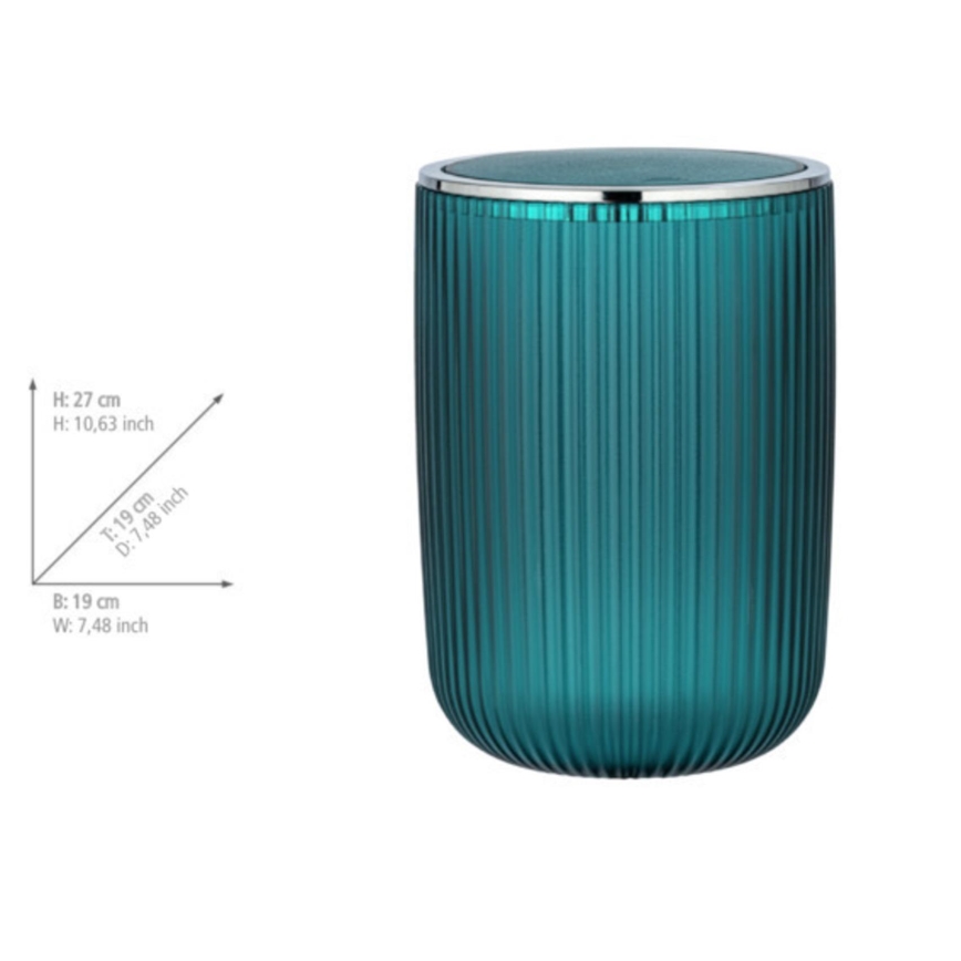 WENKO 24483100 - AGROPOLI Storage Basket 19 x 27 cm, Turquoise