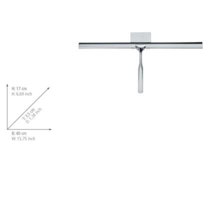 WENKO 24506100 - TERNI Squeegee 40 x 17 cm Polished Chrome
