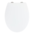 WENKO 24516100-WC Toilet seat 300/350 KG WC-SEATS 37x44,5 cm white/silver