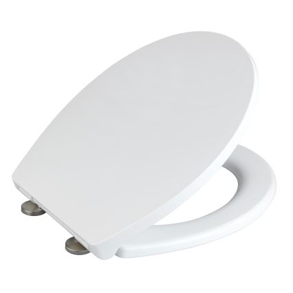 WENKO 24516100-WC Toilet seat 300/350 KG WC-SEATS 37x44,5 cm white/silver