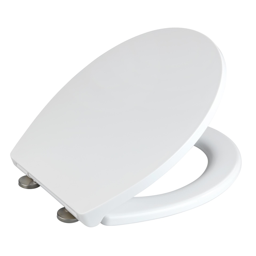 WENKO 24516100-WC Toilet seat 300/350 KG WC-SEATS 37x44,5 cm white/silver