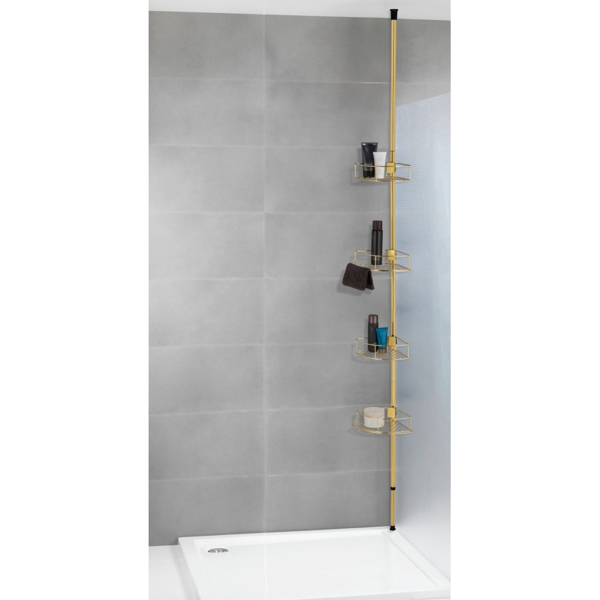 WENKO 24569100-Corner shelf DOLCEDO 31x275 cm gold