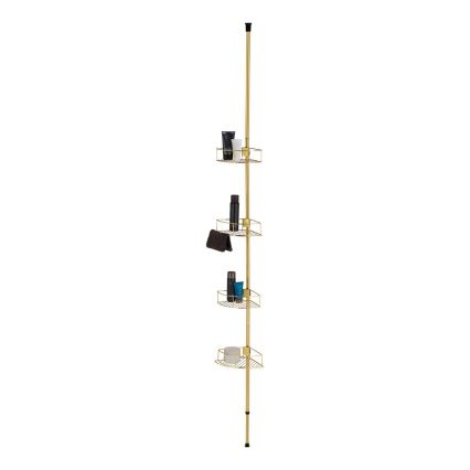 WENKO 24569100-Corner shelf DOLCEDO 31x275 cm gold