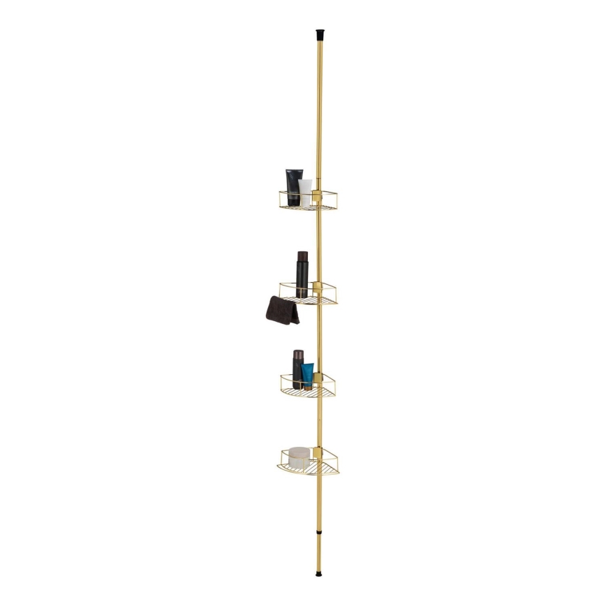WENKO 24569100-Corner shelf DOLCEDO 31x275 cm gold