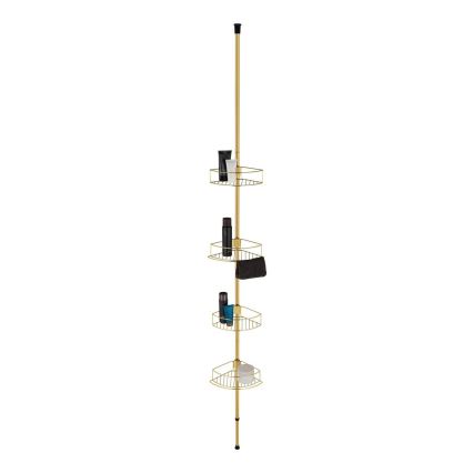 WENKO 24569100-Corner shelf DOLCEDO 31x275 cm gold