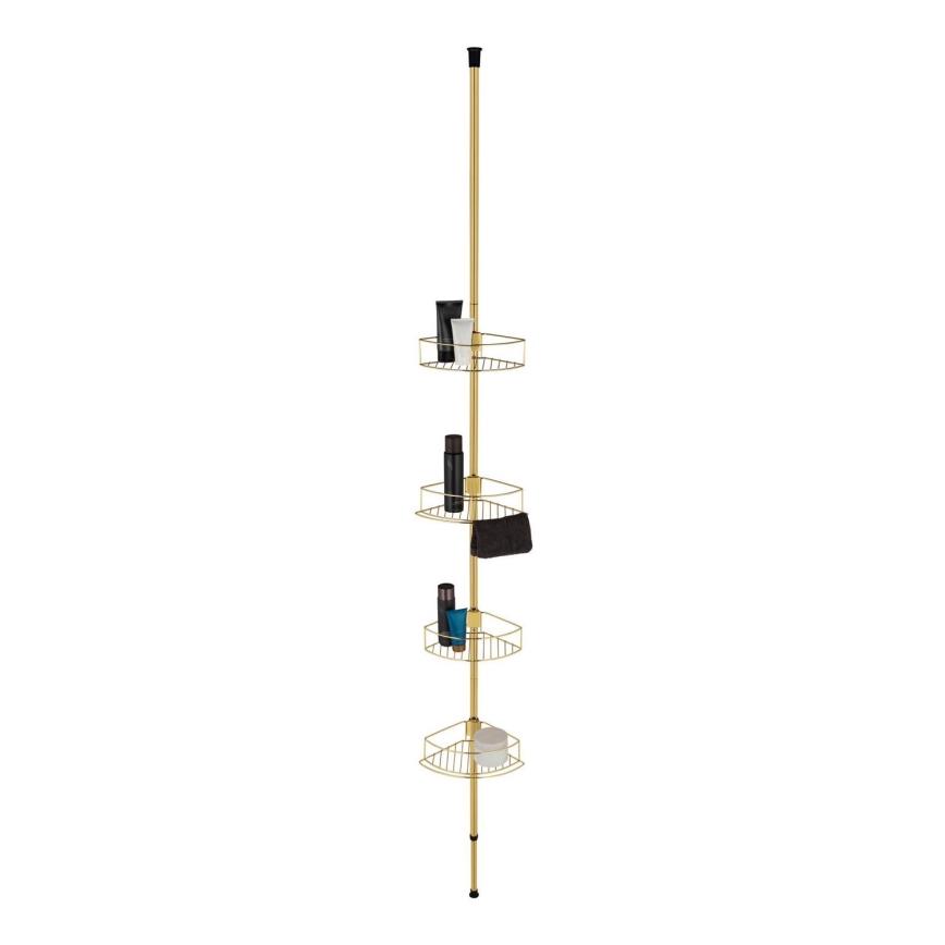 WENKO 24569100-Corner shelf DOLCEDO 31x275 cm gold