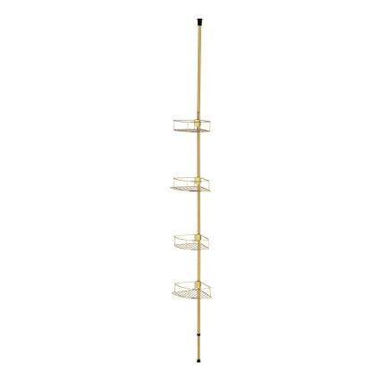WENKO 24569100-Corner shelf DOLCEDO 31x275 cm gold