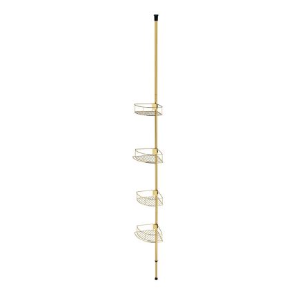 WENKO 24569100-Corner shelf DOLCEDO 31x275 cm gold