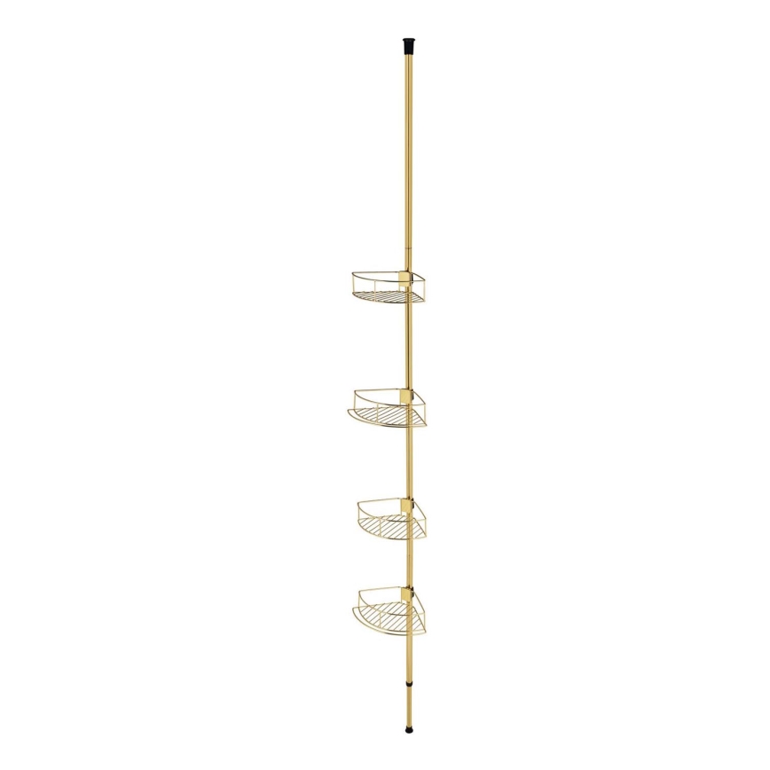 WENKO 24569100-Corner shelf DOLCEDO 31x275 cm gold