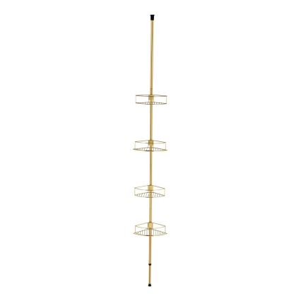 WENKO 24569100-Corner shelf DOLCEDO 31x275 cm gold