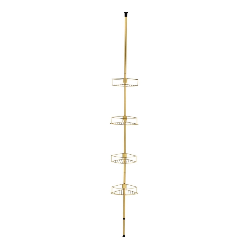 WENKO 24569100-Corner shelf DOLCEDO 31x275 cm gold