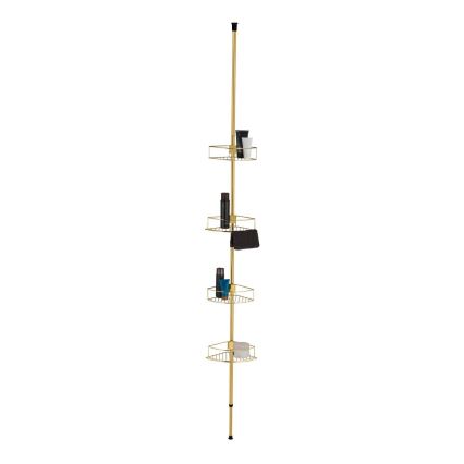 WENKO 24569100-Corner shelf DOLCEDO 31x275 cm gold