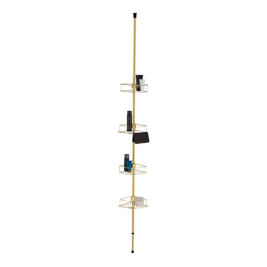 WENKO 24569100-Corner shelf DOLCEDO 31x275 cm gold