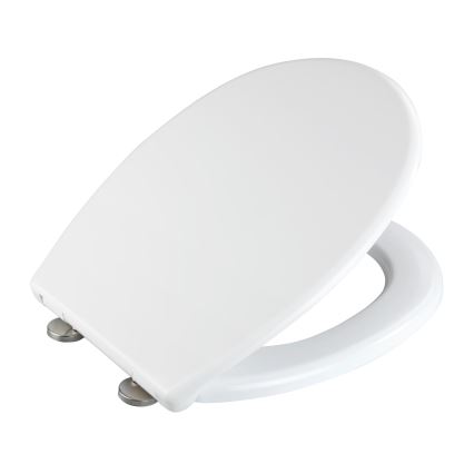 WENKO 24571100-WC toilet seat VORNO NEO 46x37 cm white/silver