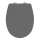 WENKO 24572100-WC VORNO NEO toilet seat 46 x 37 cm grey/silver