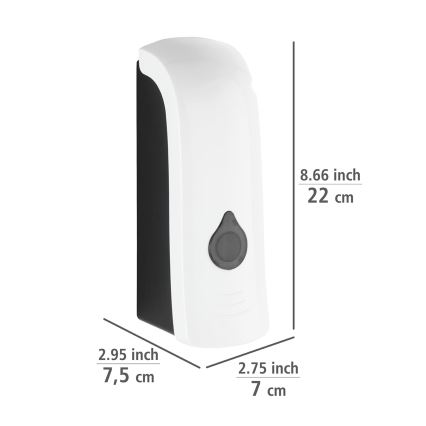 WENKO 24588100-Soap Dispenser RANERA 740 ml white/black