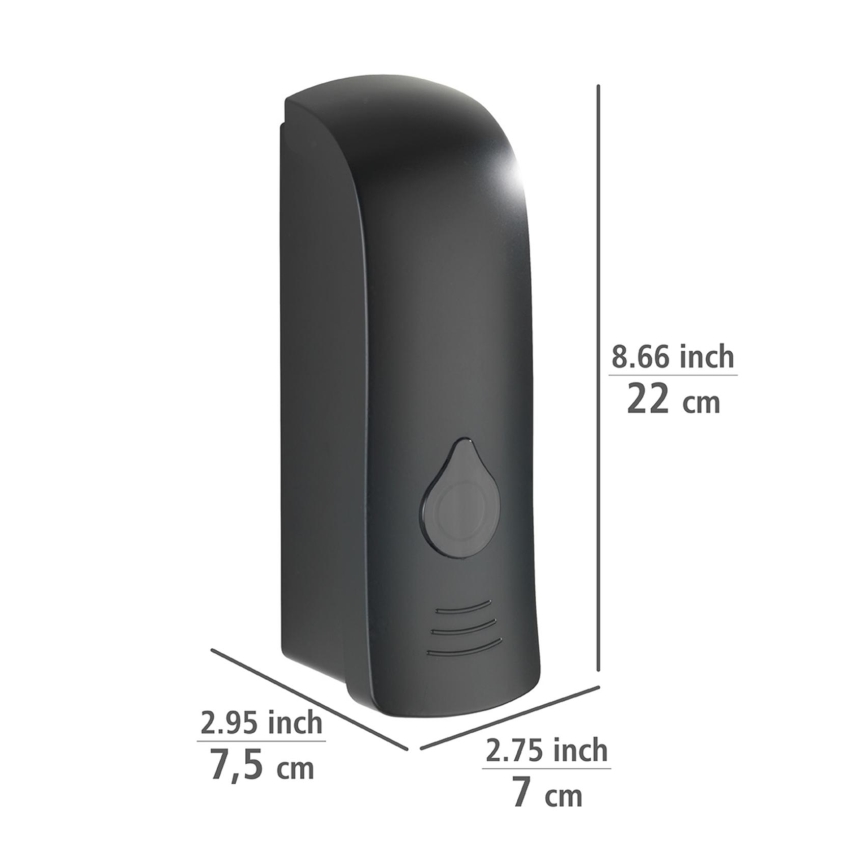 WENKO 24589100-RANERA Soap Dispenser 740 ml Black