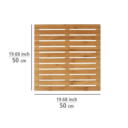 WENKO 24610100 - BAMBUSA Mat 50 x 50 cm, Brown