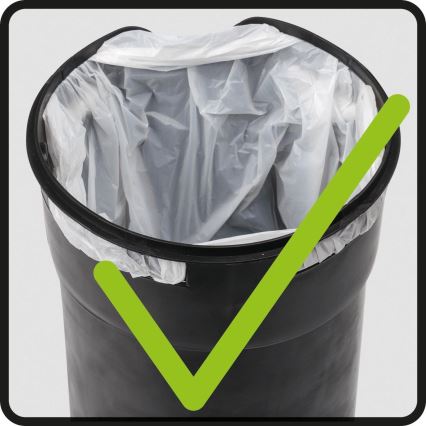 WENKO 24636100 - LEMAN Bin 17x25 cm green/black