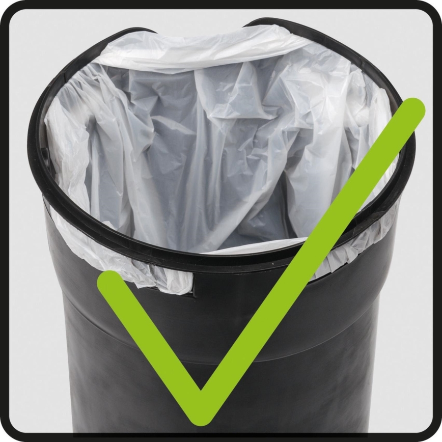 WENKO 24636100 - LEMAN Bin 17x25 cm green/black