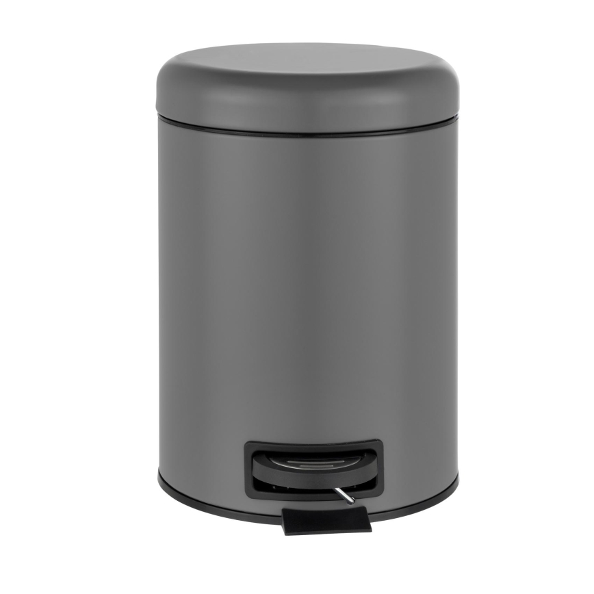 WENKO 24682100 - LEMAN Basket 21x24 cm Grey/Black