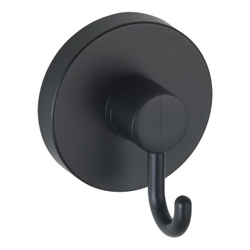 WENKO 24730100 - VACUUM-LOC Round Hook, 6 x 6.7 cm, Black