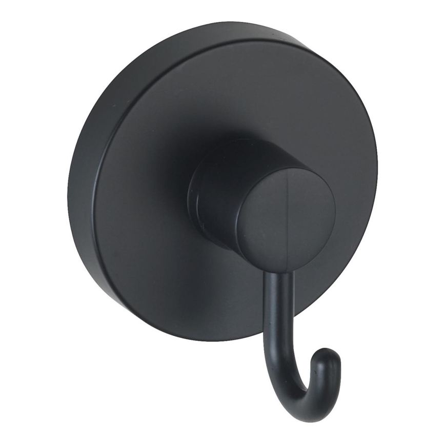 WENKO 24730100 - VACUUM-LOC Round Hook, 6 x 6.7 cm, Black