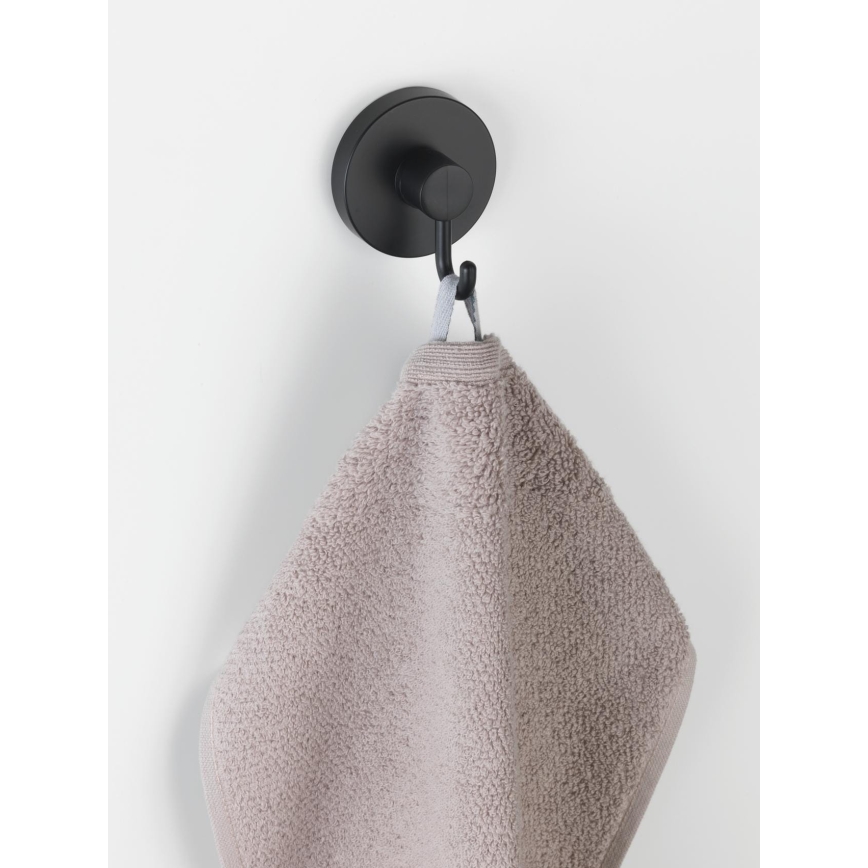 WENKO 24730100 - VACUUM-LOC Round Hook, 6 x 6.7 cm, Black