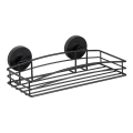 WENKO 24732100 - VACUUM-LOC Round Shelf, 26 x 14 cm, Black
