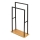 WENKO 24752100 - BAMBUSA Towel Rack, 46 x 80 cm, Black/Brown