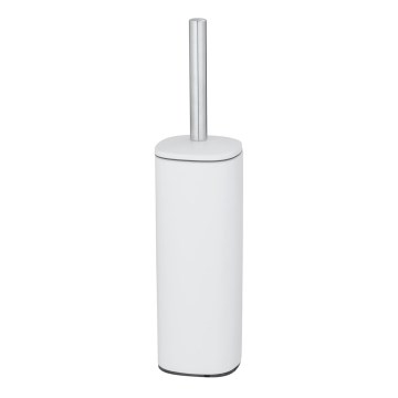 WENKO 24776100 - ALASSIO Toilet Brush 9.3 x 39.2 cm Stainless Steel/White