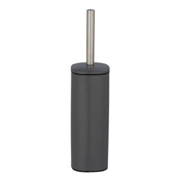 WENKO 24777100 - ALASSIO WC Set 9.3 x 39.2 cm Stainless Steel/Grey