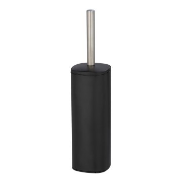 WENKO 24778100 - ALASSIO Toilet Brush 9.3 x 39.2 cm Stainless Steel/Black