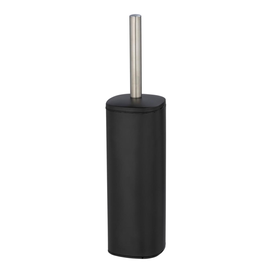 WENKO 24778100 - ALASSIO Toilet Brush 9.3 x 39.2 cm Stainless Steel/Black